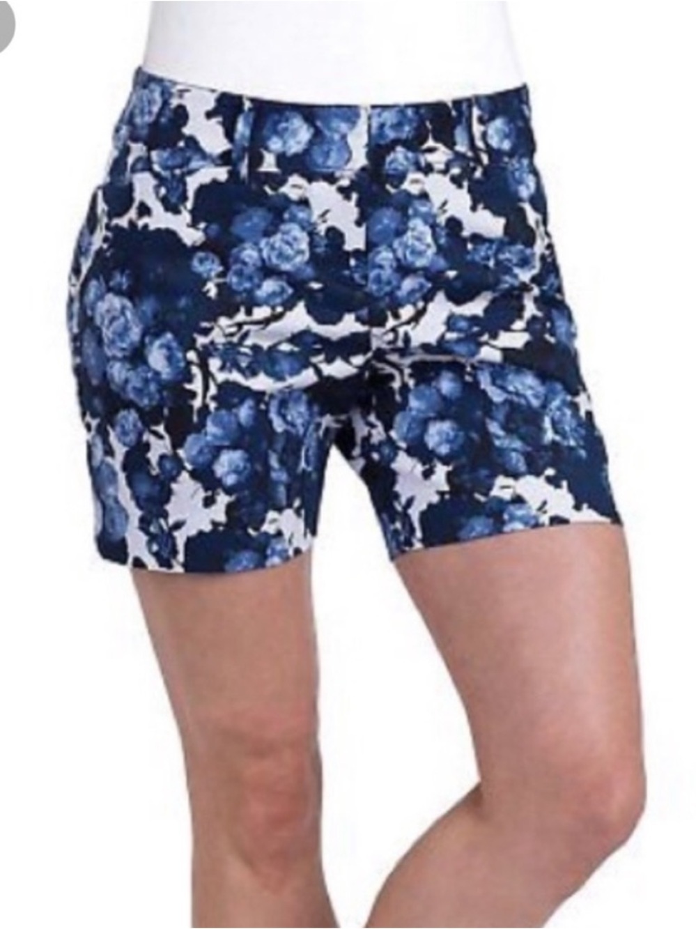 The Limited Blue Tailored Floral Shorts, sz M